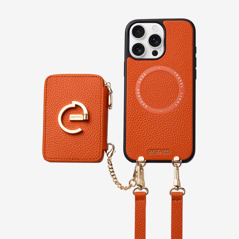 Original Design Set- Detachable Magsafe Crossbody Wallet Phone Case Set For Travel-Custype