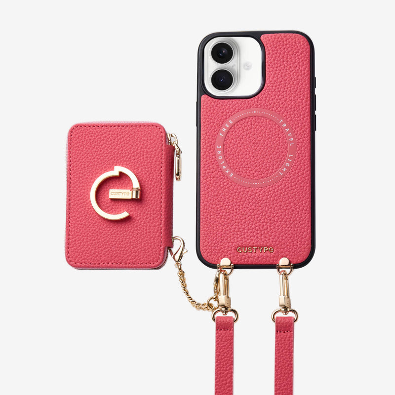 Original Design Set- Detachable Magsafe Crossbody Wallet Phone Case Set For Travel-Custype