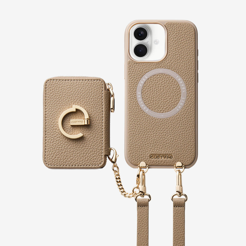 Original Design Set- Detachable Magsafe Crossbody Wallet Phone Case Set For Travel-Custype