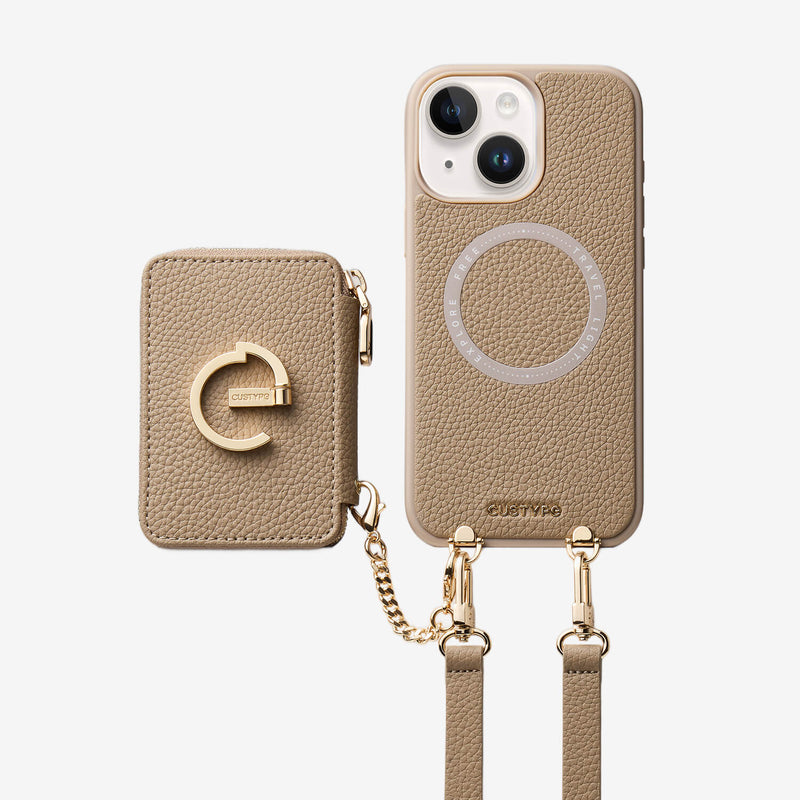 Original Design Set- Detachable Magsafe Crossbody Wallet Phone Case Set For Travel-Custype