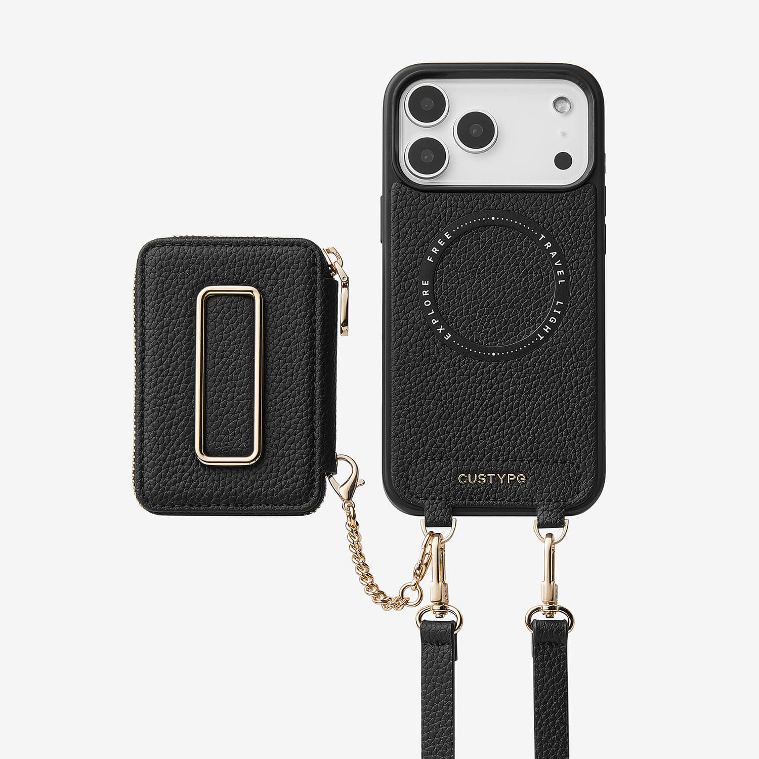 iPhone 17 Pro クロスボディウォレットケース（ストラップとリスト