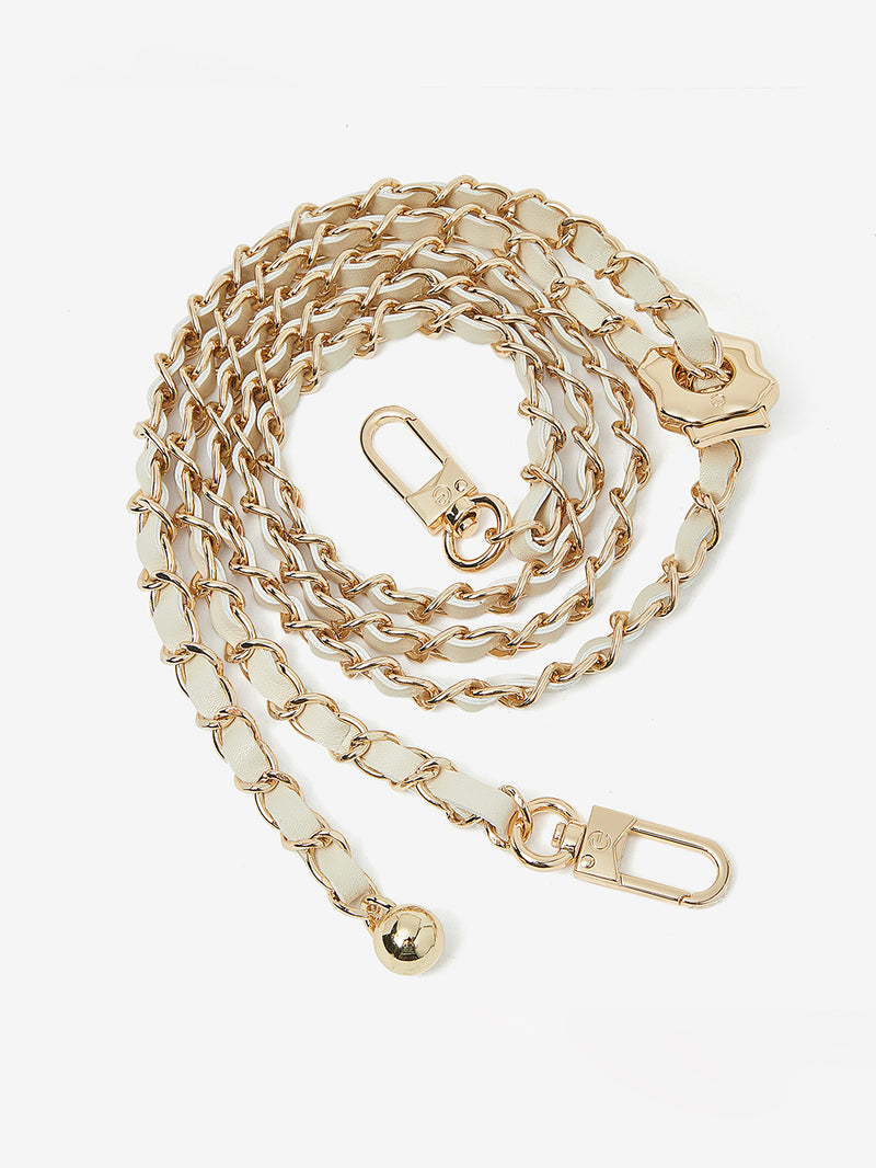 Custype Elegant Adjustable Chain Leather Crossbody Strap