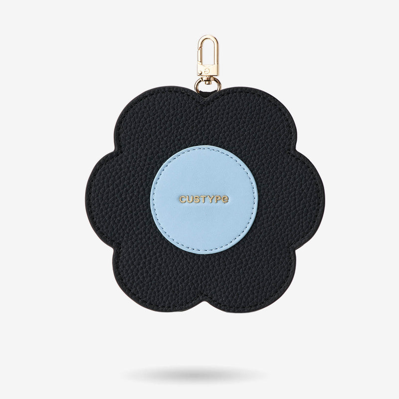 black flower airpods case for crossbody phone case