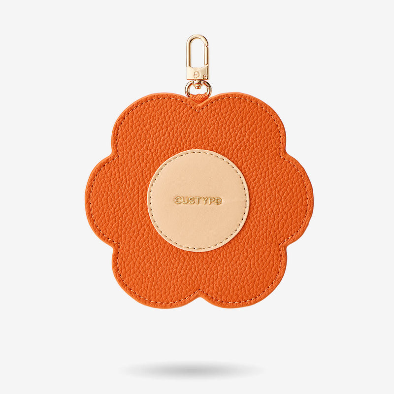 orange flower airpods case for phone