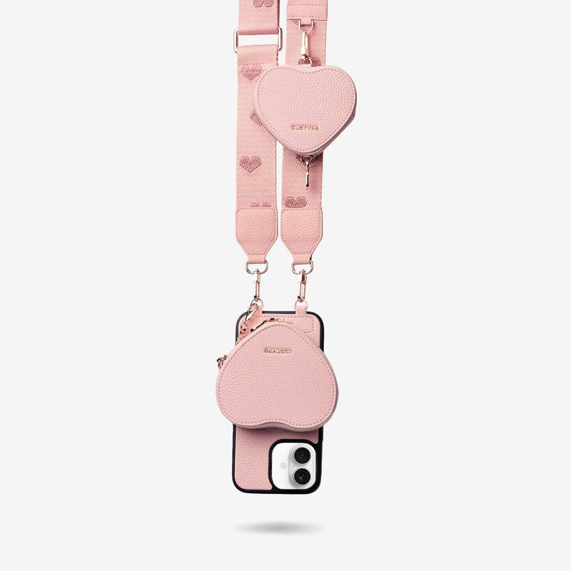 Morandi Grace Kit- Magnetic Phone Crossbody Case with Airpods Pouch-Mobile Phone Cases-DETACHABLE WALLET & PHONE POUCH