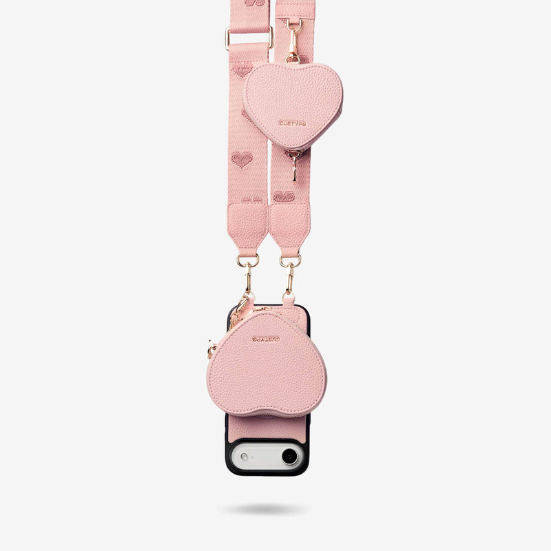 Morandi Grace Kit- Magnetic Phone Crossbody Case with Airpods Pouch-Mobile Phone Cases-DETACHABLE WALLET & PHONE POUCH