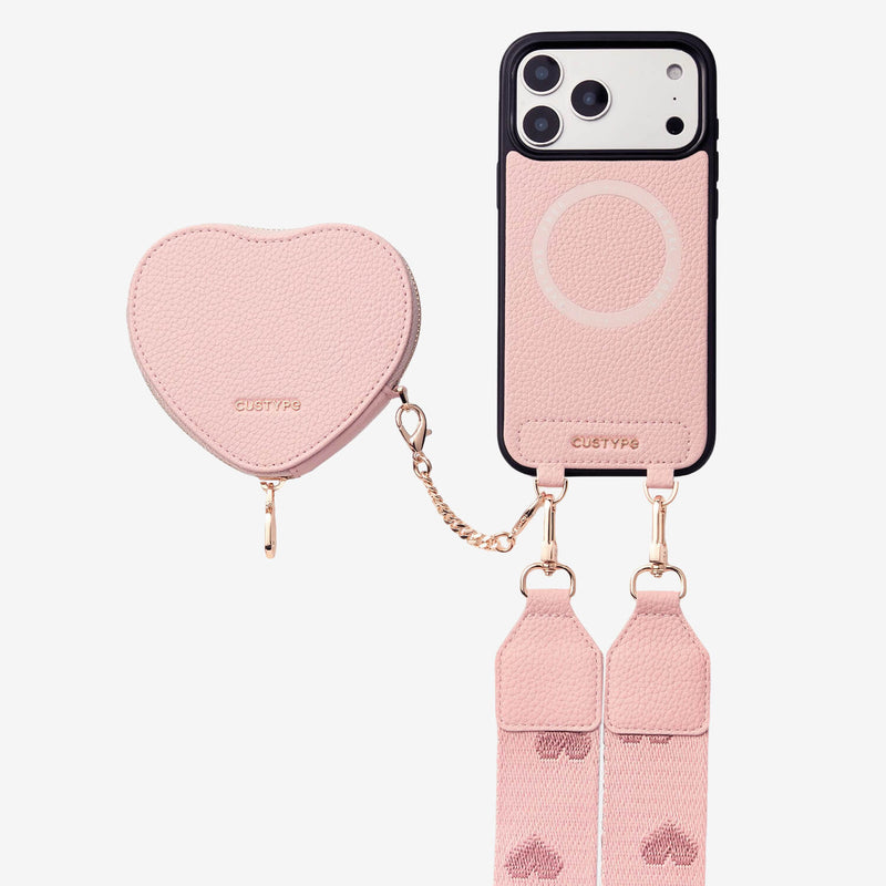 heart coin purse case iPhone 17 Pro Max