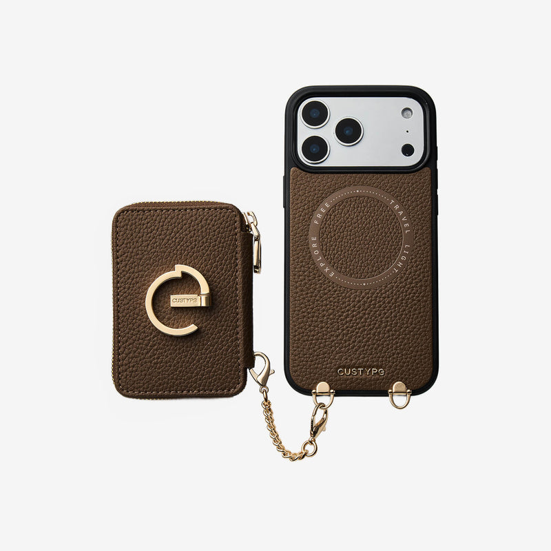 mocha iphone wallet case 