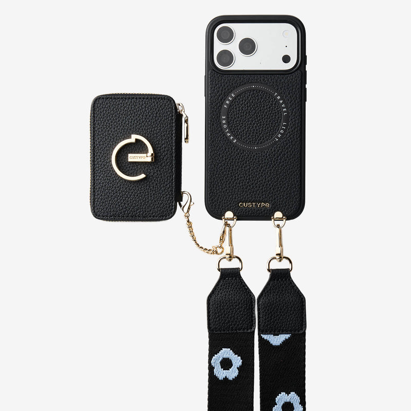 Bloom Pal- Leather Crossbody Phone Case with Wallet & Stand-Mobile Phone Cases-Custype