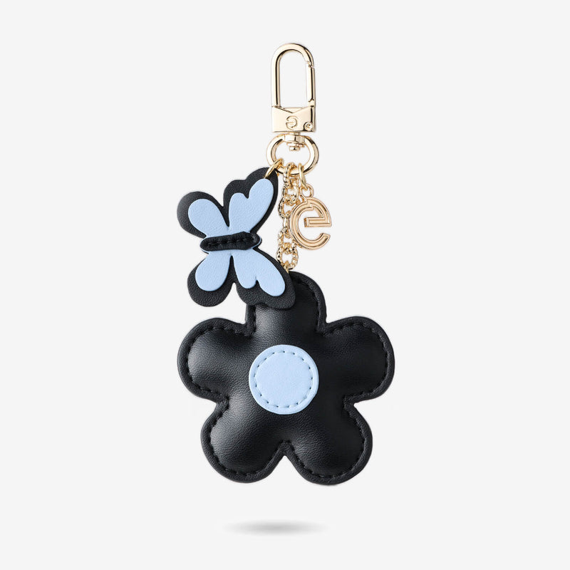 Black flower charm