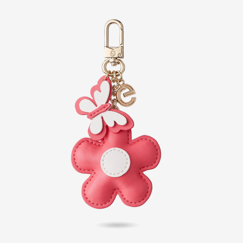Delicate flower charm with soft pastel colors