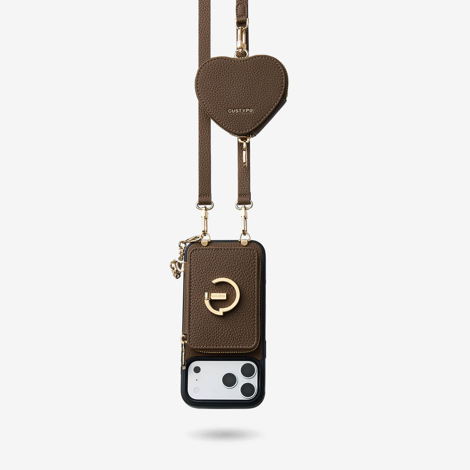 美しいデザインのiPhoneケース｜クロスボディストラップ＆マグネット式