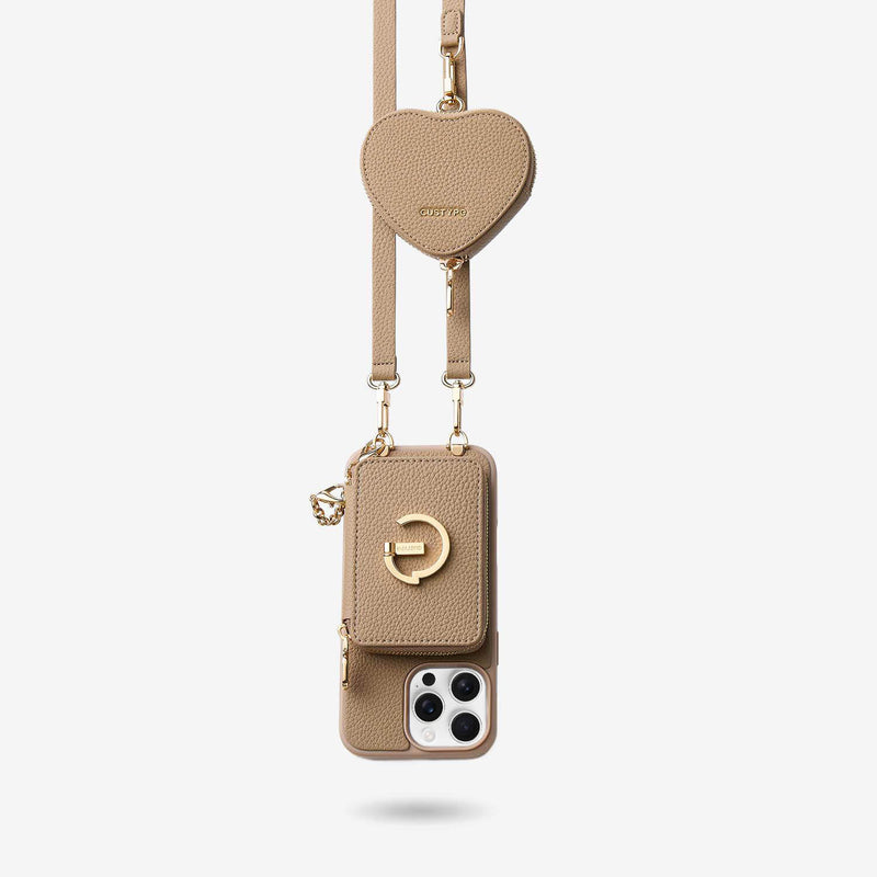 Heart Airpod Kit- Magnetic iPhone case with Strap & Stand-Custype
