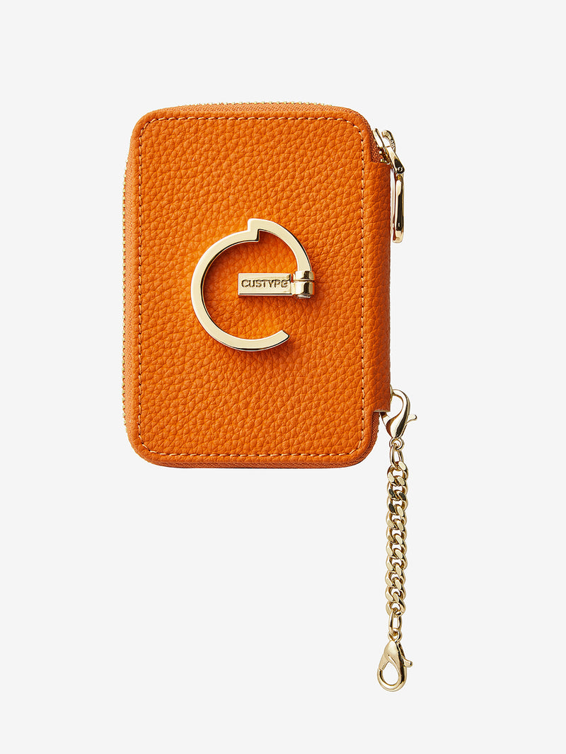 Orange card holder