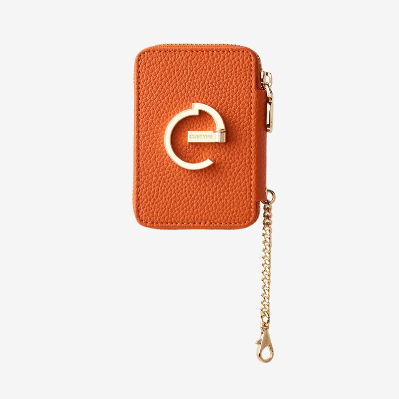 Orange card holder