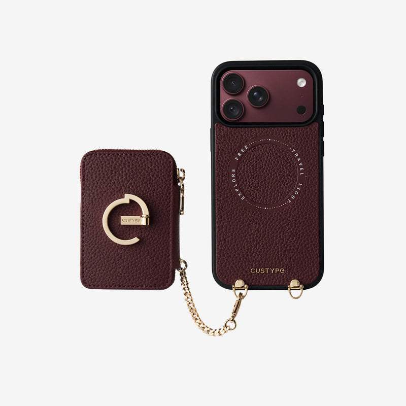 Original Design Set- Detachable Wallet Phone Case with Wireless Charging Card Holder and Wireless Charging - iPhone 18 Pro Max