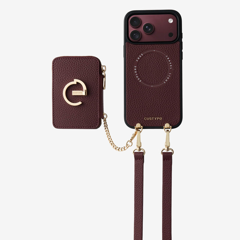 Original Design Set- Detachable Magsafe Crossbody Wallet Phone Case Set For Travel - iPhone 17 Pro