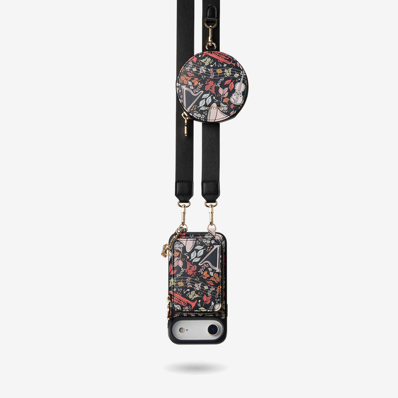 Sara Torabi- Plant Theme Designer Crossbody Phone Case with Wallet-Custype