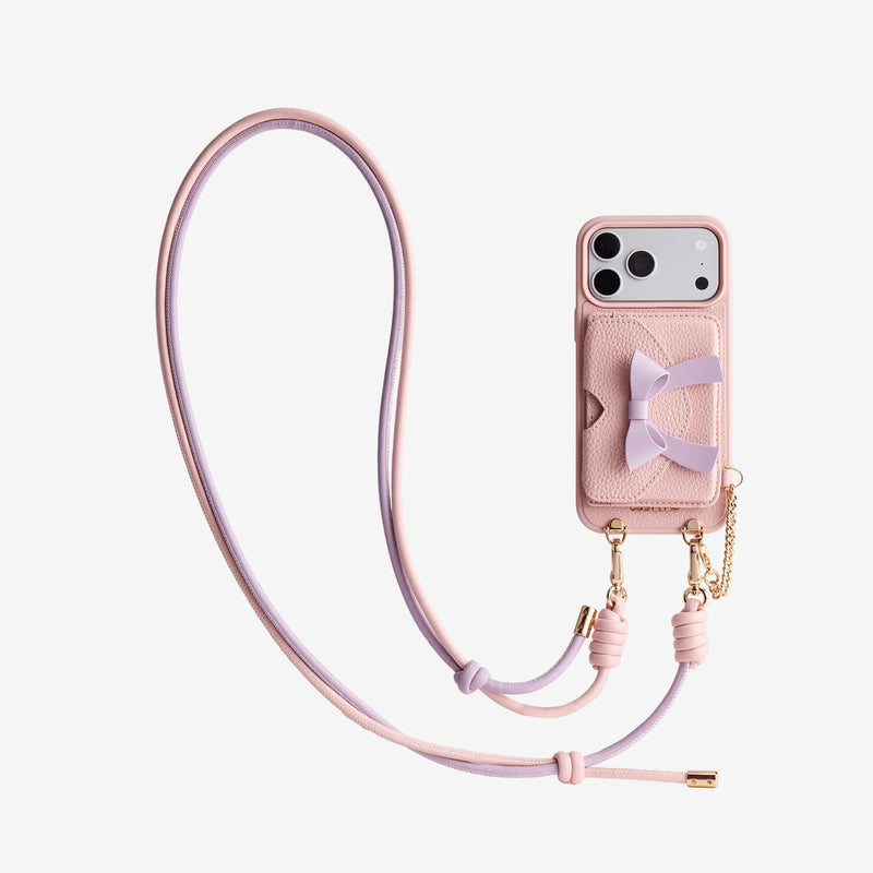 Rope Arc- Magnetic Wallet Phone Case with Adjustable Crossbody Strap