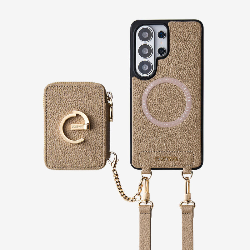Original Design Set- Samsung Galaxy MagSafe Compatible Wallet Phone Case With Shoulder Strap Set-Mobile Phone Cases-Custype