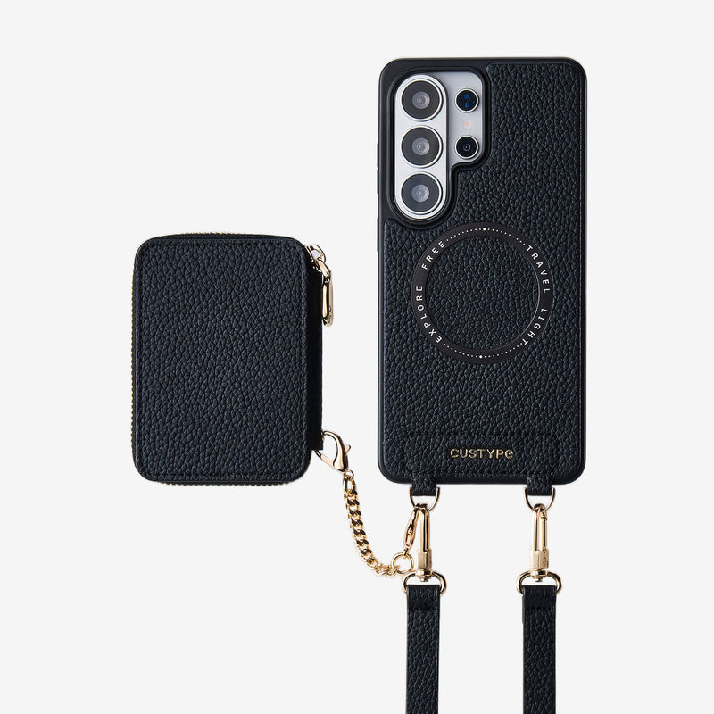 Unique Design Set- Samsung Galaxy Detachable Wireless Charging Crossbody Wallet Phone Case Set-Mobile Phone Cases-Custype