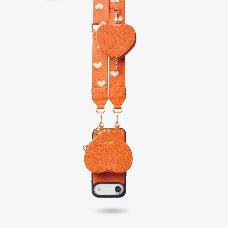 Heart Airpod Kit- Sling iPhone Case with Magnetic Heart Pouch-Mobile Phone Cases-DETACHABLE WALLET & PHONE POUCH