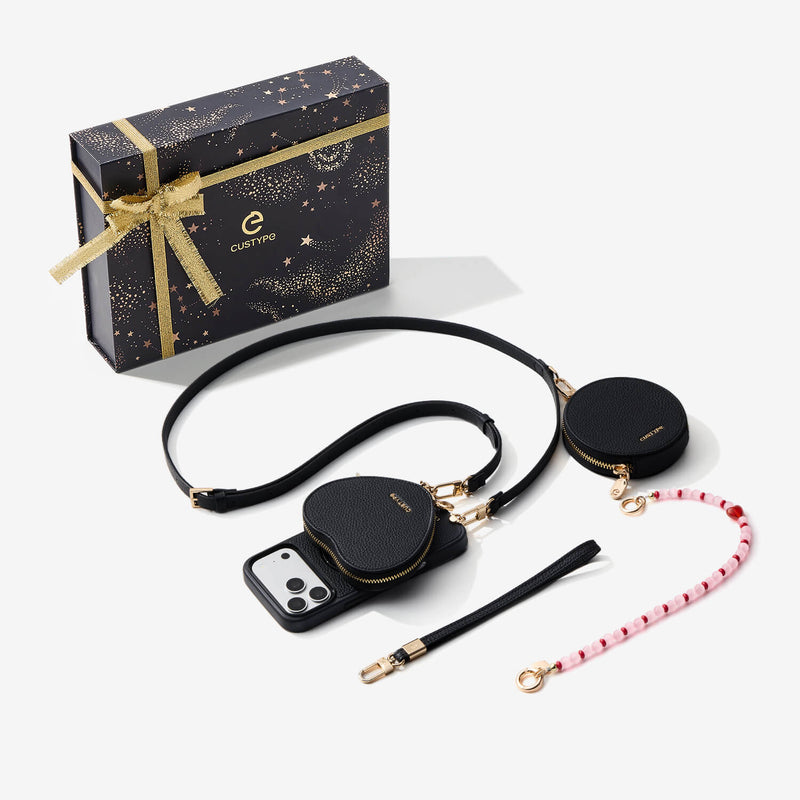 Starlight Gift Box- Crossbody iPhone Case with Heart Pouch