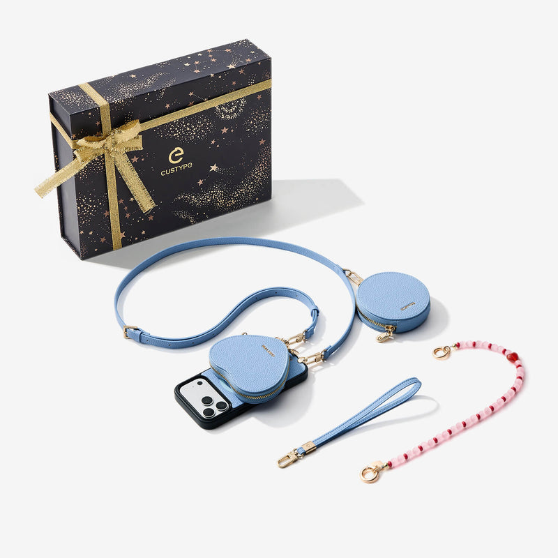 Starlight Gift Box- Crossbody iPhone Case with Heart Pouch