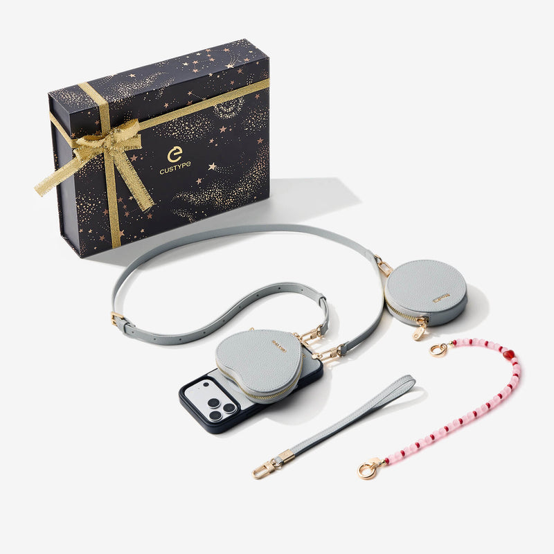 Starlight Gift Box- Crossbody iPhone Case with Heart Pouch