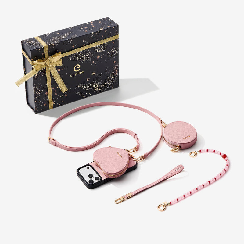 Starlight Gift Box- Crossbody iPhone Case with Heart Pouch