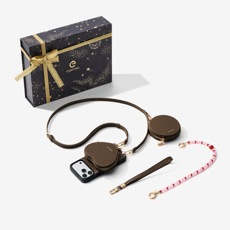 Starlight Gift Box- Crossbody iPhone Case with Heart Pouch