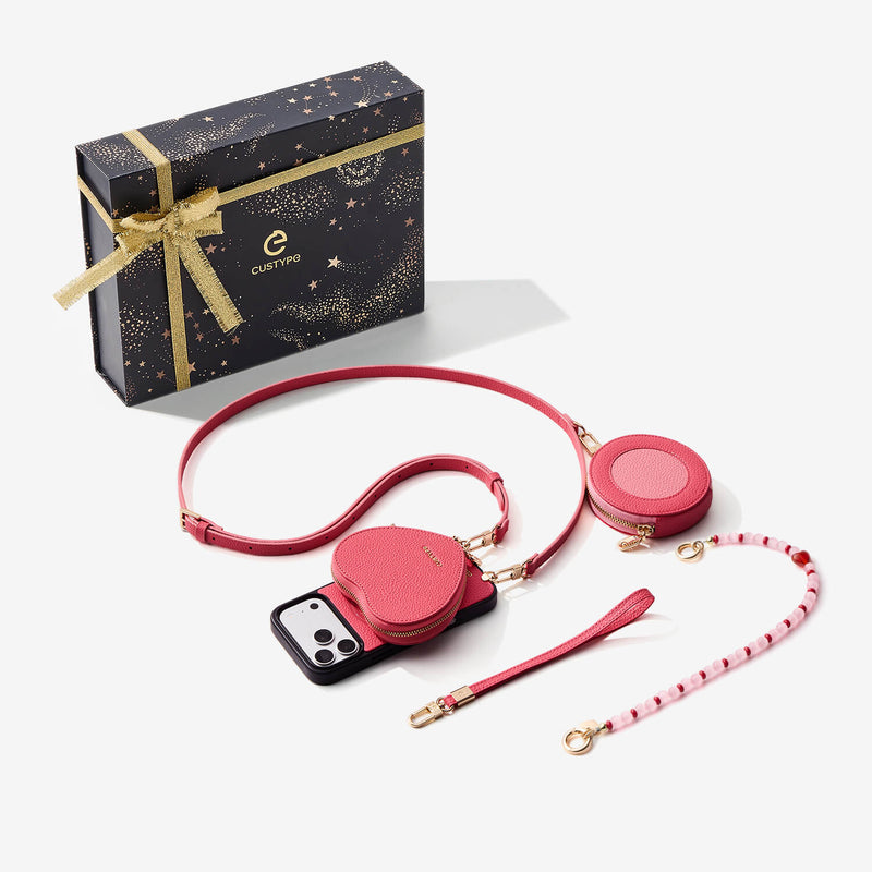 Starlight Gift Box- Crossbody iPhone Case with Heart Pouch