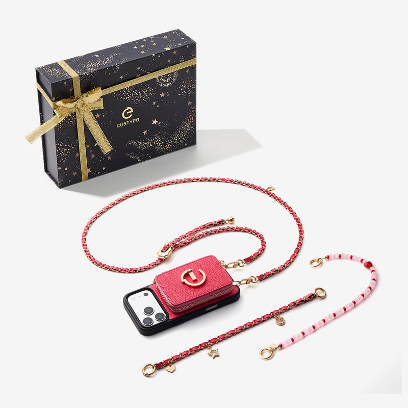 Starlight Gift Box- Magnetic Wallet Phone Case with Crossbody Chain-Custype