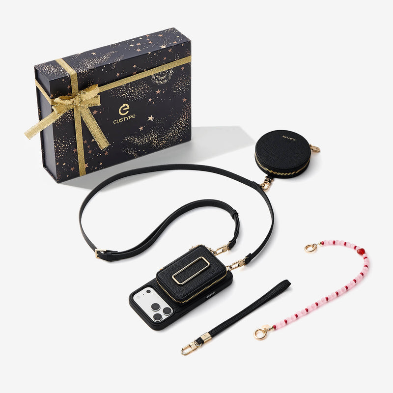 Starlight Gift Box- Morandi Detachable Wallet Phone Case with Shoulder Strap