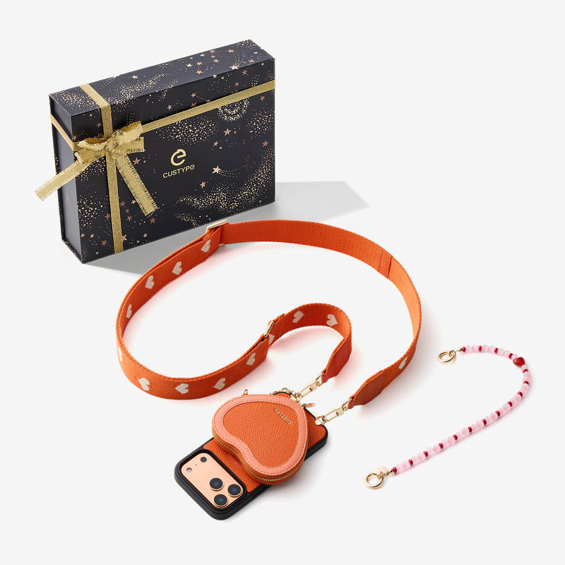 Starlight Gift Box- Morandi Sling iPhone Case with Heart Pouch