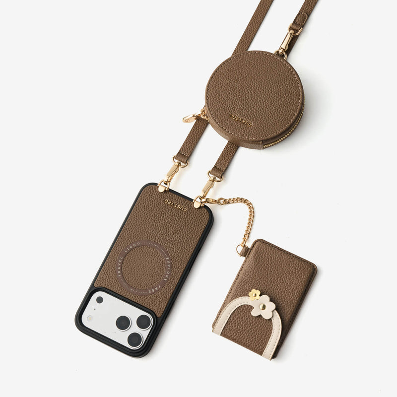 Vertical Wallet- MagSafe Case with Slim Card Holder & Strap