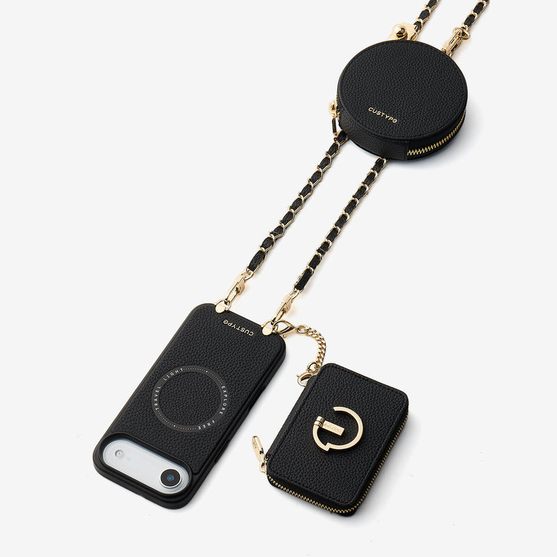 Allure Chain Series- Wallet Phone Case with Chain & Stand-Custype