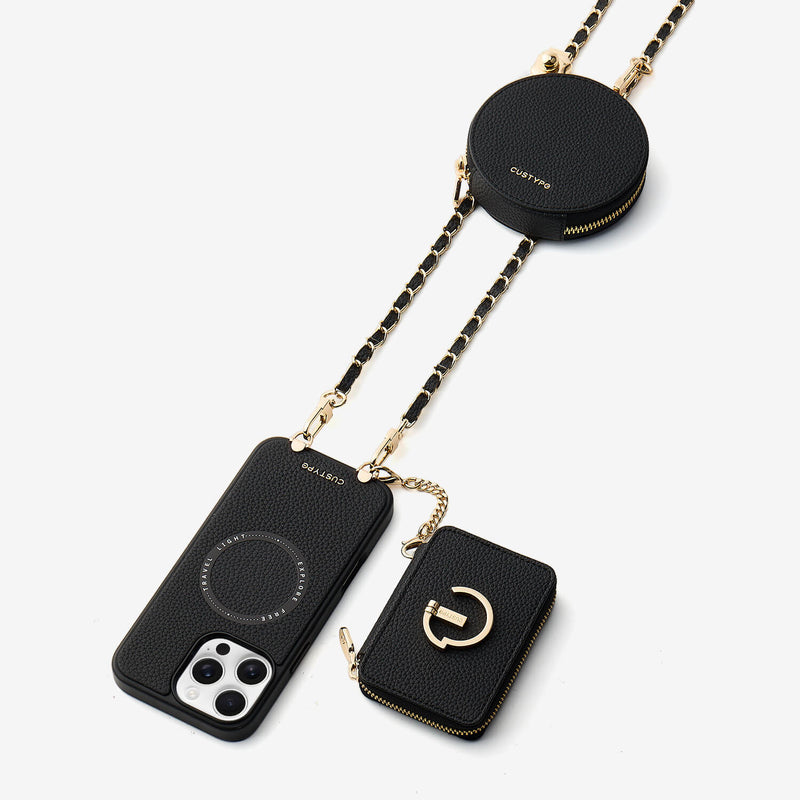 Allure Chain Series- Wallet Phone Case with Chain & Stand-Custype