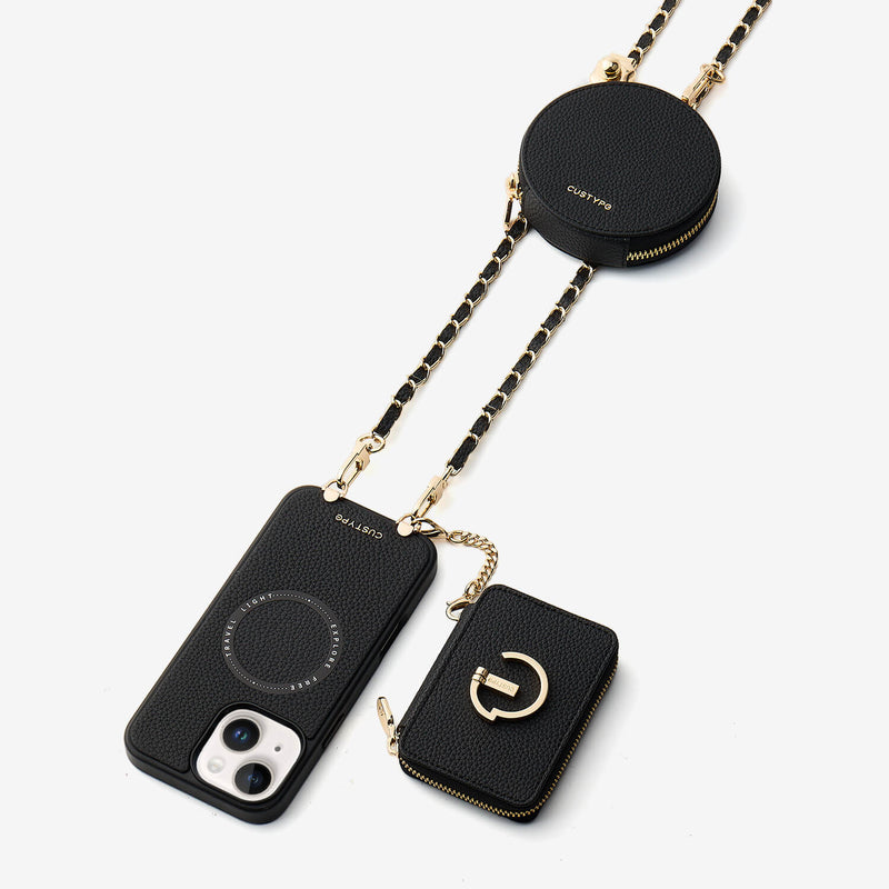 Allure Chain Series- Wallet Phone Case with Chain & Stand-Custype