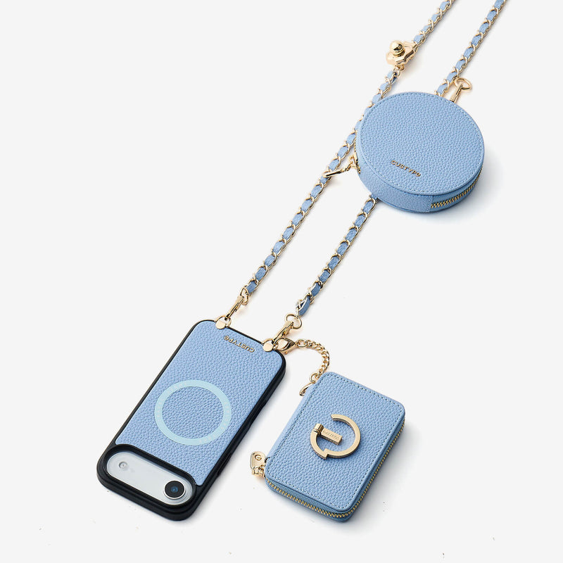 Allure Chain Series- Wallet Phone Case with Chain & Stand-Custype