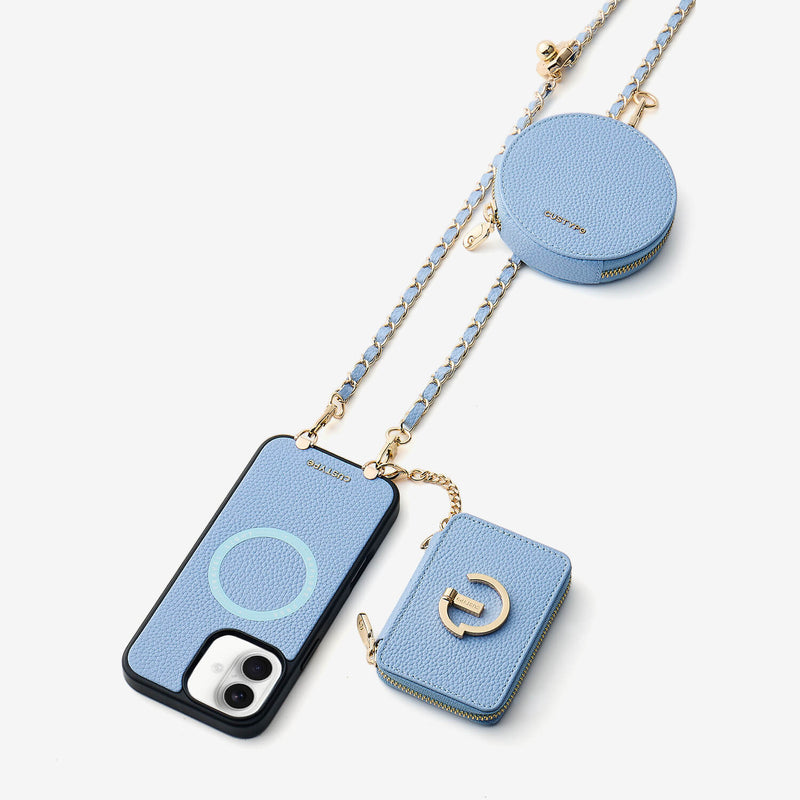 Allure Chain Series- Wallet Phone Case with Chain & Stand-Custype