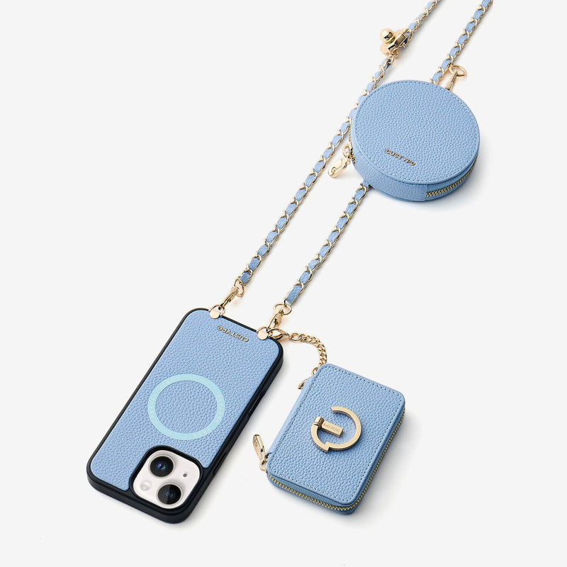 Allure Chain Series- Wallet Phone Case with Chain & Stand-Custype