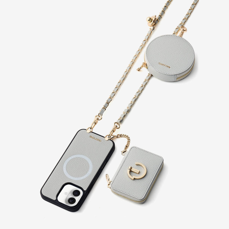 Allure Chain Series- Wallet Phone Case with Chain & Stand-Custype