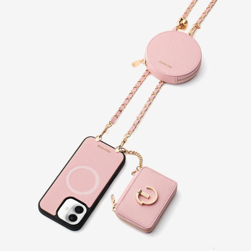 Allure Chain Series- Wallet Phone Case with Chain & Stand-Custype