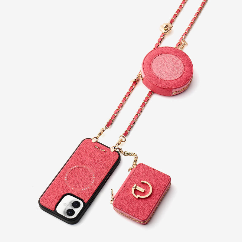 Allure Chain Series- Wallet Phone Case with Chain & Stand-Custype