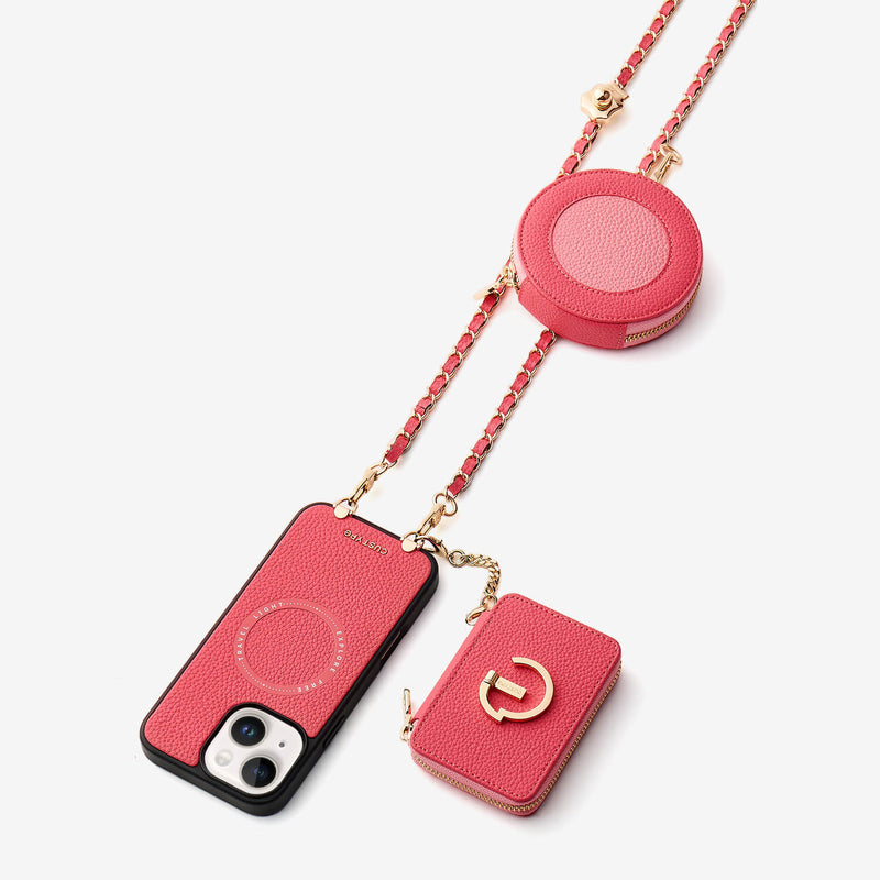 Allure Chain Series- Wallet Phone Case with Chain & Stand-Custype