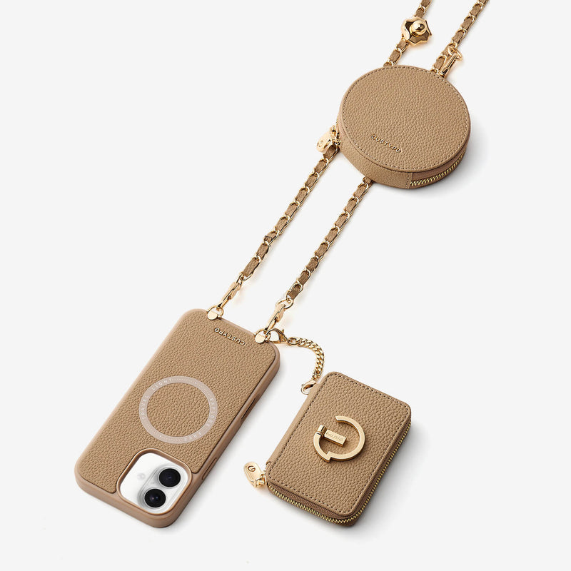 Allure Chain Series- Wallet Phone Case with Chain & Stand-Custype