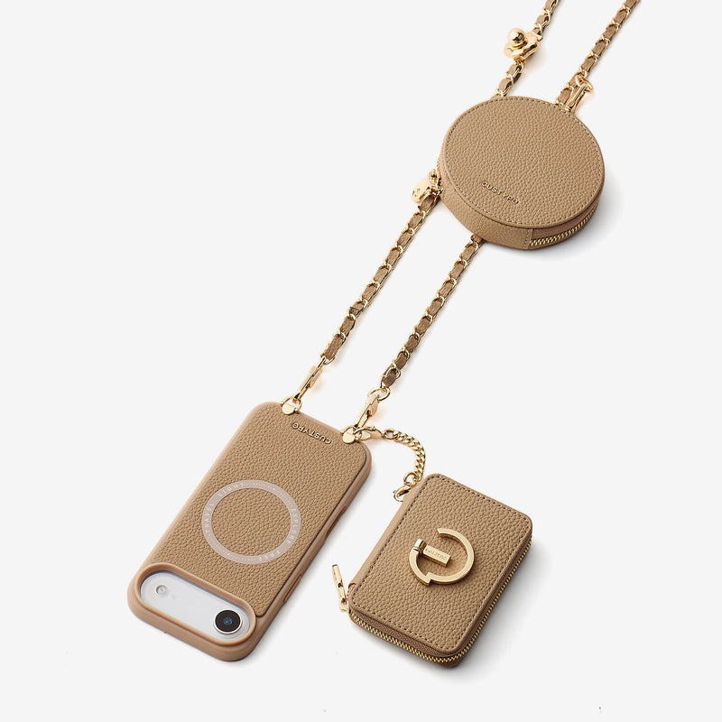 Allure Chain Series- Wallet Phone Case with Chain & Stand-Custype