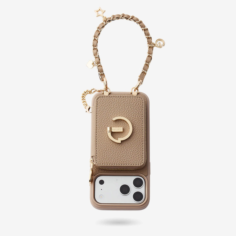 Allure Chain Series- Wallet Phone Case with Chain & Stand-Custype