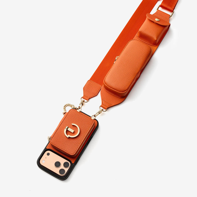 Utility Series- Wallet Phone Case with Utility Crossbody Strap-Mobile Phone Cases-Custype